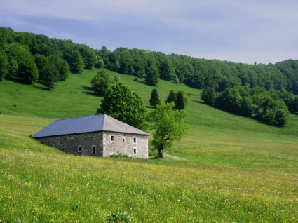 Grange de Gontier au printemps