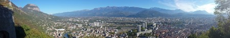 Panoramique - Grenoble depuis la Bastille